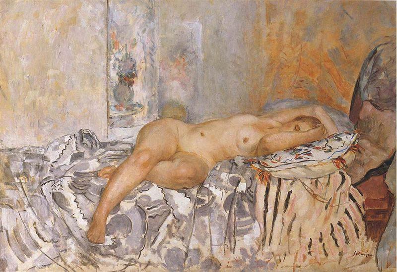 Henri Lebasque Prints Nude on Spanish Blanket China oil painting art